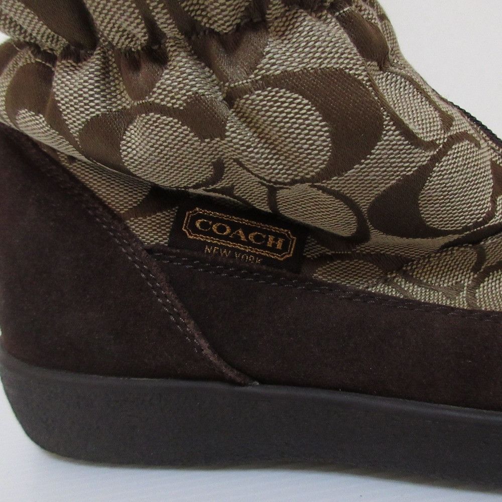 Coach Coach Coach Signature Rabbit Fur Long Boots Fur Shoes DUTY FREE for USA Size ONE SIZE - 7 Thumbnail
