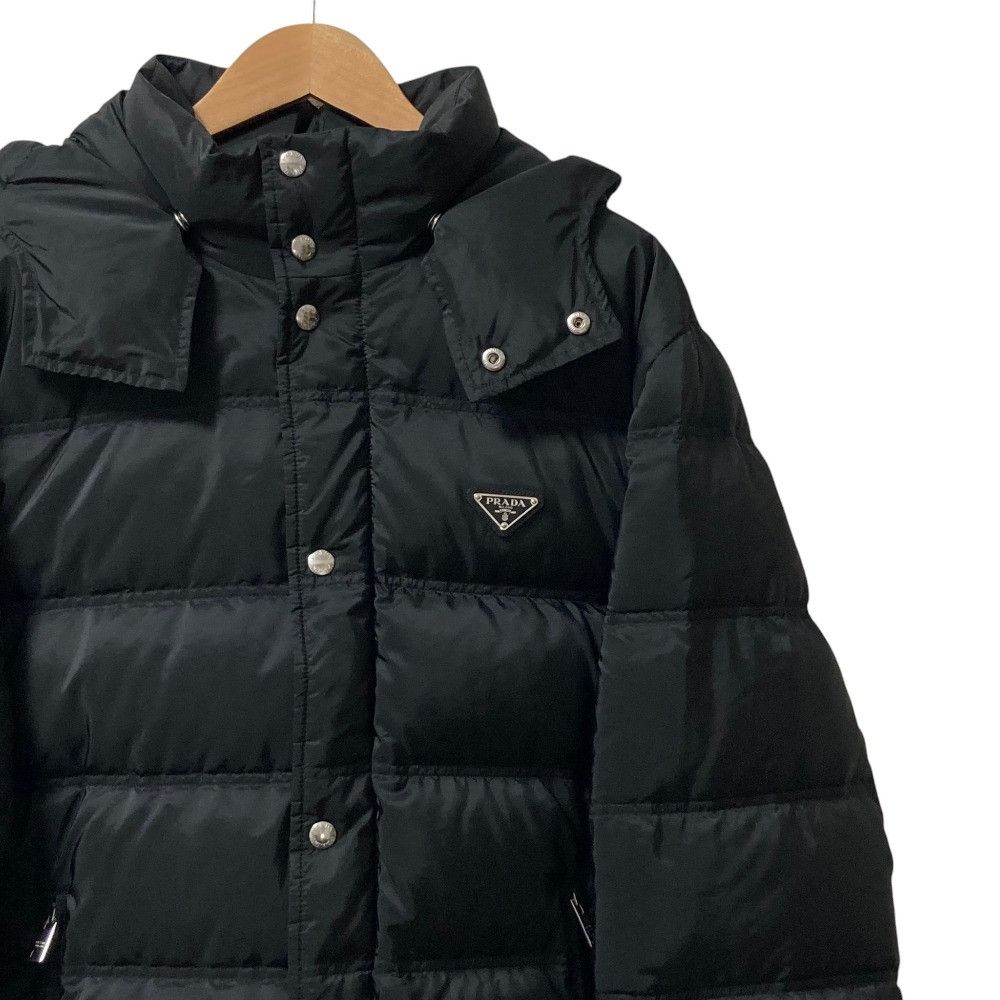 Prada Prada Prada Down Hooded Jacket Textile Outerwear SGH070R232106O DUTY FREE for USA Size ONE SIZE - 2 Thumbnail
