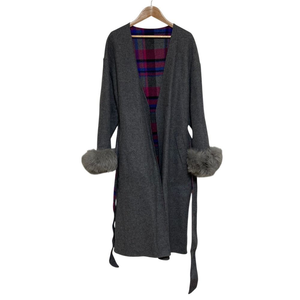 Other Other GRACE CONTINENTAL Wool Blend Reversible Coat Textile Outerwear DUTY FREE for USA Size ONE SIZE - 2 Thumbnail