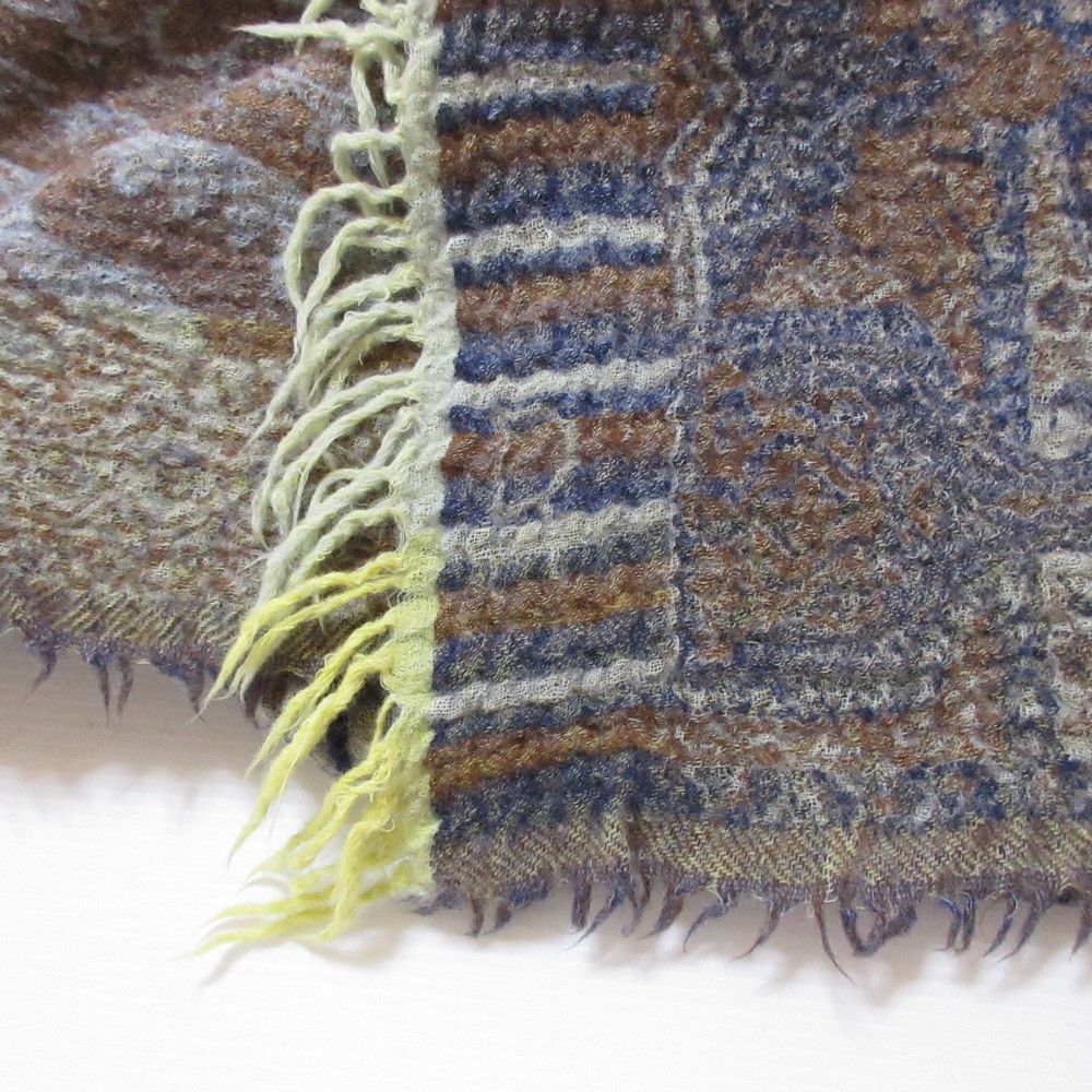 Other 45 45R Indian Wool Jacquard Fringe Stole Others Shawl DUTY FREE for USA Size ONE SIZE - 10 Thumbnail