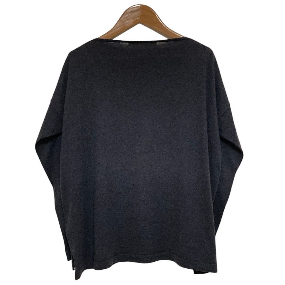 Other Other evam eva wool cotton oversized boat neck knit pullover Textile Tops E223K001 DUTY FREE for USA Size ONE SIZE - 2 Thumbnail