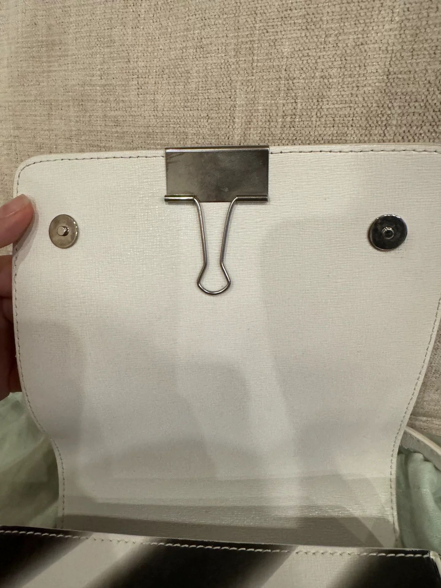 Off-White Off White Black White Clip Tofu Bag Size ONE SIZE - 3 Thumbnail