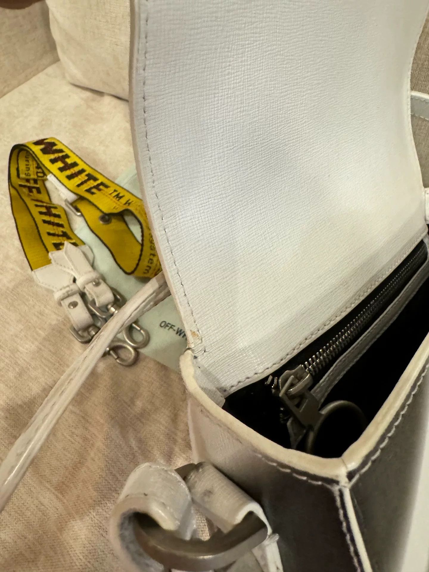 Off-White Off White Black White Clip Tofu Bag Size ONE SIZE - 4 Thumbnail