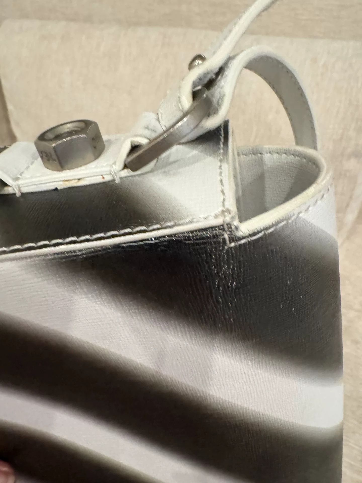 Off-White Off White Black White Clip Tofu Bag Size ONE SIZE - 6 Thumbnail