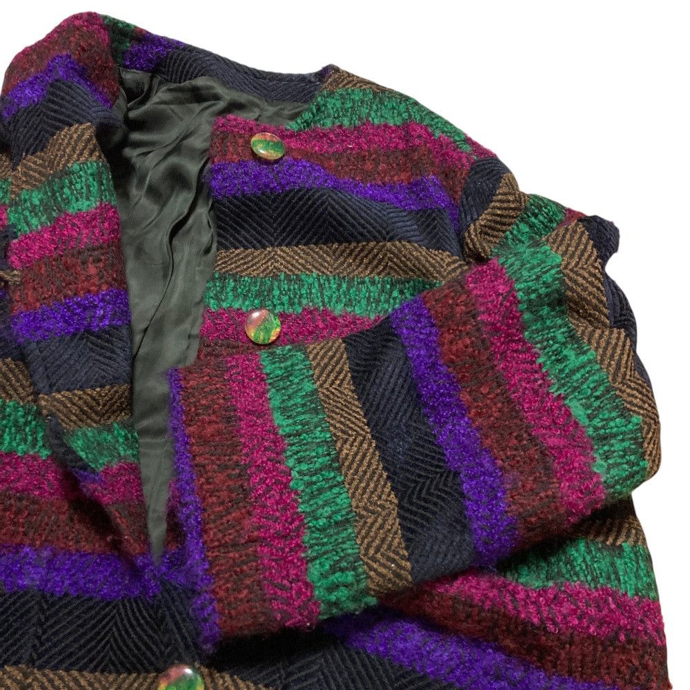 Missoni Missoni Missoni Wool Tweed Collarless Coat Textile Outerwear DUTY FREE for USA Size ONE SIZE - 3 Thumbnail