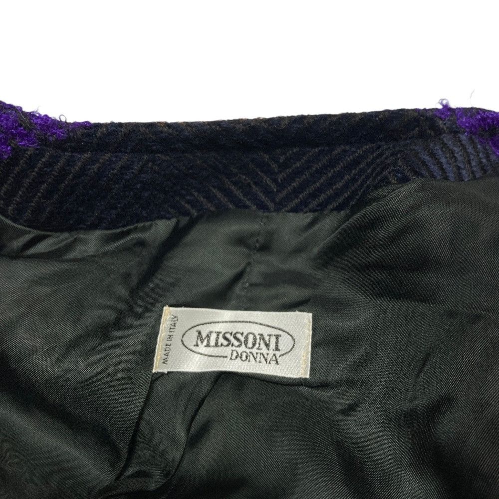 Missoni Missoni Missoni Wool Tweed Collarless Coat Textile Outerwear DUTY FREE for USA Size ONE SIZE - 5 Thumbnail
