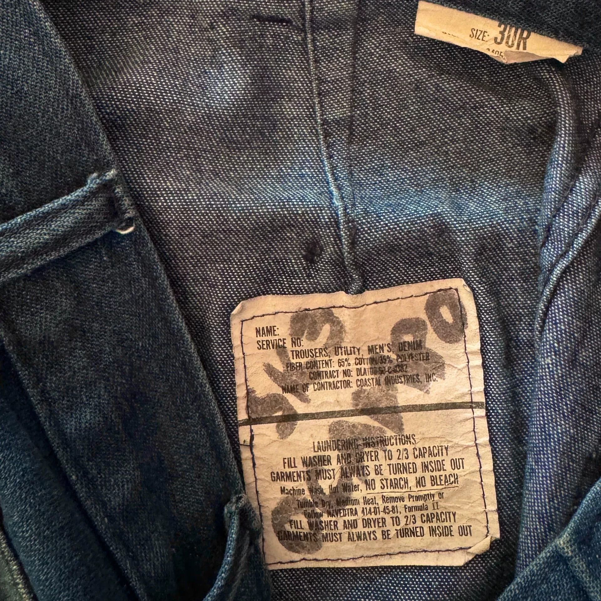 Vintage Vintage 70s US Navy Flared Pants Size US 31 - 6 Thumbnail