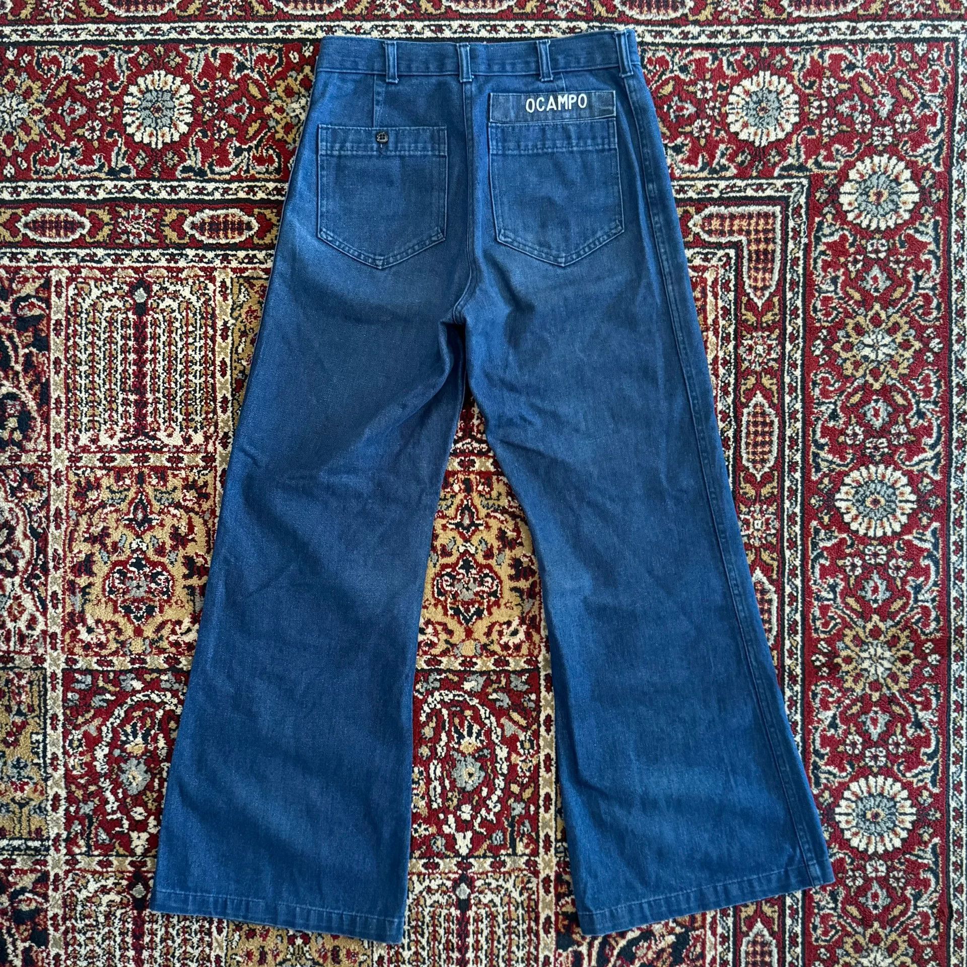 Vintage Vintage 70s US Navy Flared Pants Size US 31 - 3 Thumbnail