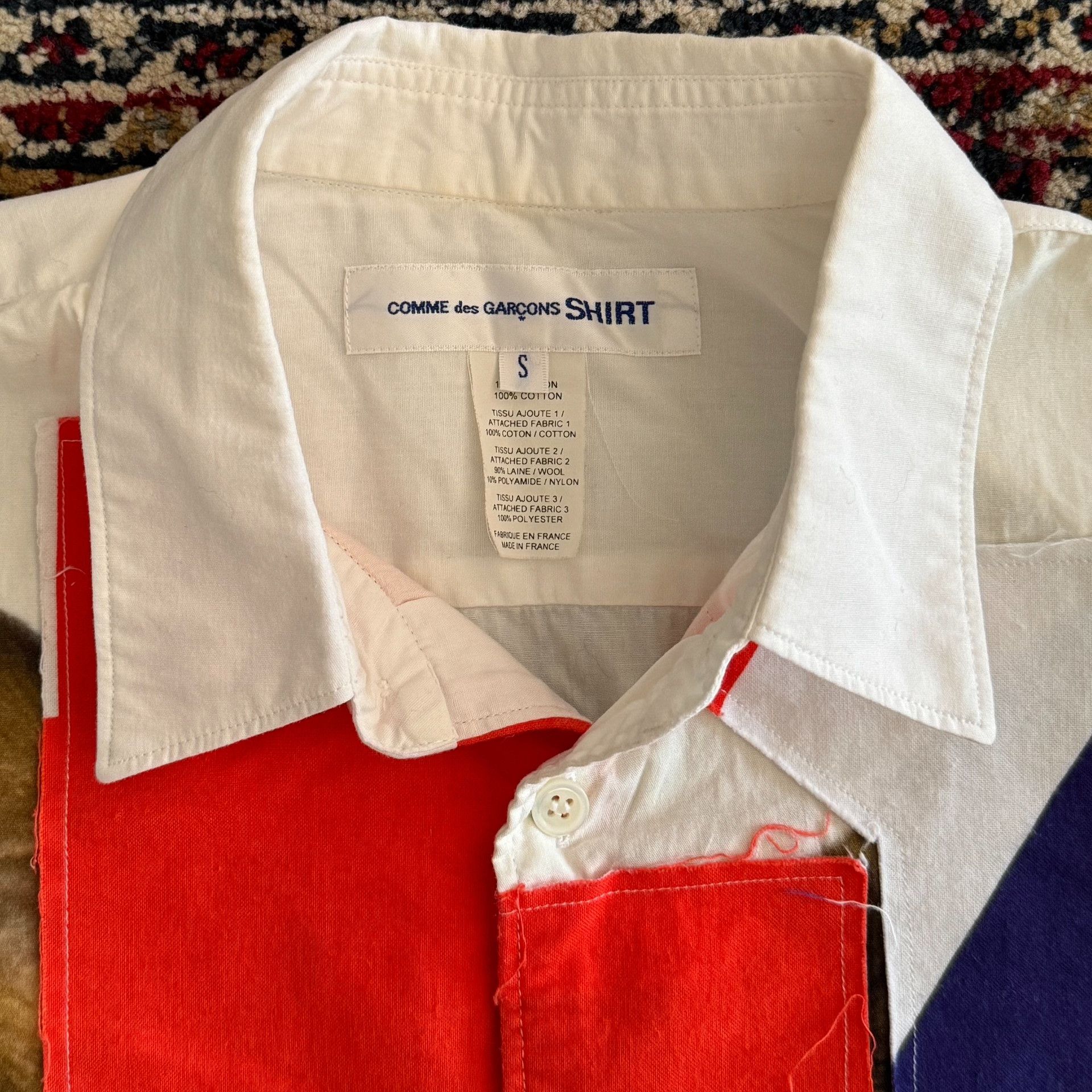 Comme des Garcons Comme des Garçons CDG Patchwork Short Sleeve Shirt Size US S / EU 44-46 / 1 - 3 Thumbnail