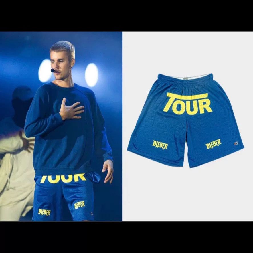 Vintage Justin Bieber Stadium Tour Shorts Size US 31 - 3 Thumbnail