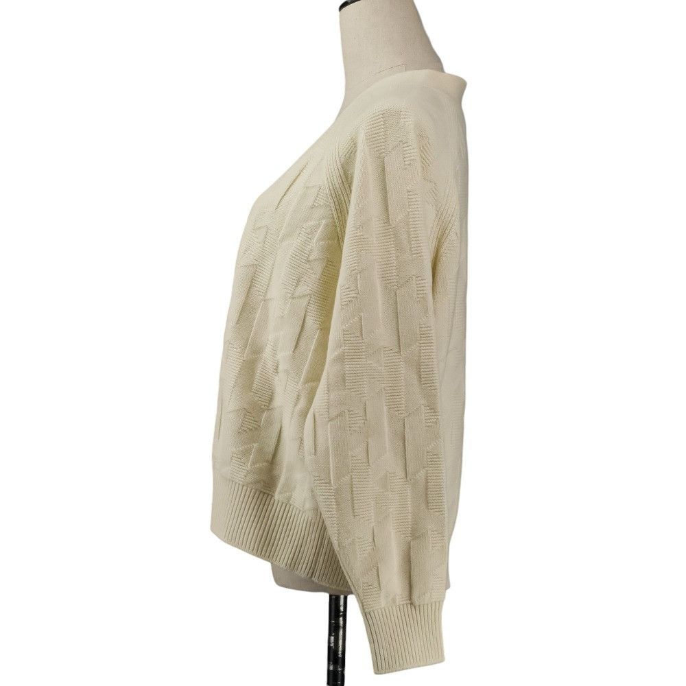 Hermes Hermes Hermes Jacquard Knit Cardigan Textile Tops DUTY FREE for USA Size ONE SIZE - 3 Thumbnail