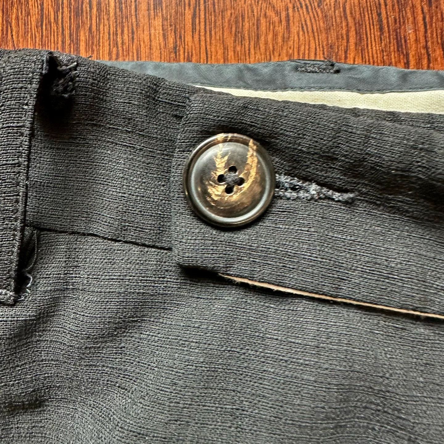 Vintage Vintage Rick Owens Linen Drop-Crotch Shorts Size US 31 - 3 Thumbnail