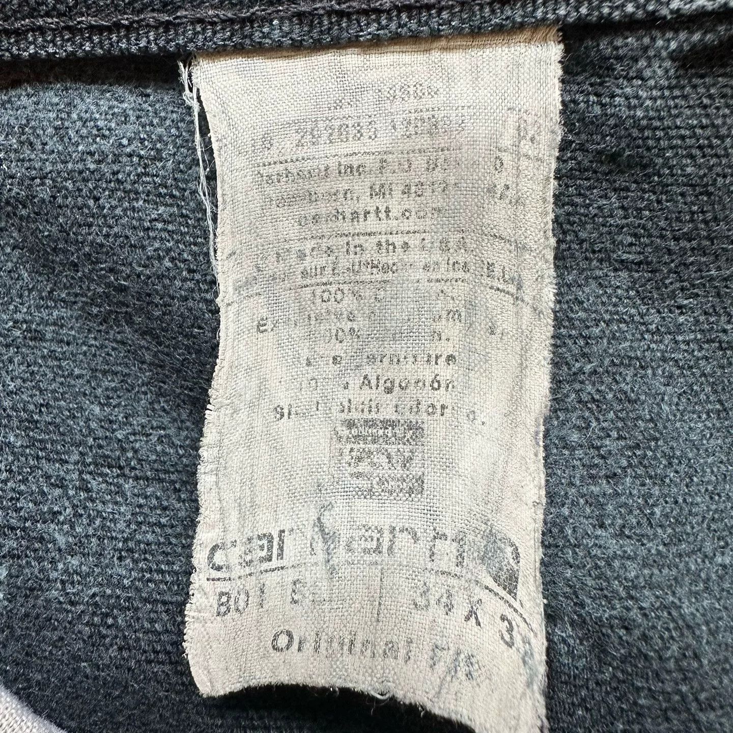 Vintage Vintage Carhartt B01 Faded Black Pants Size US 31 - 3 Thumbnail