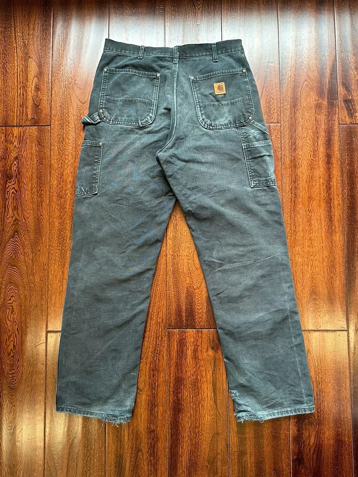 Vintage Vintage Carhartt B01 Faded Black Pants Size US 31 - 2 Thumbnail