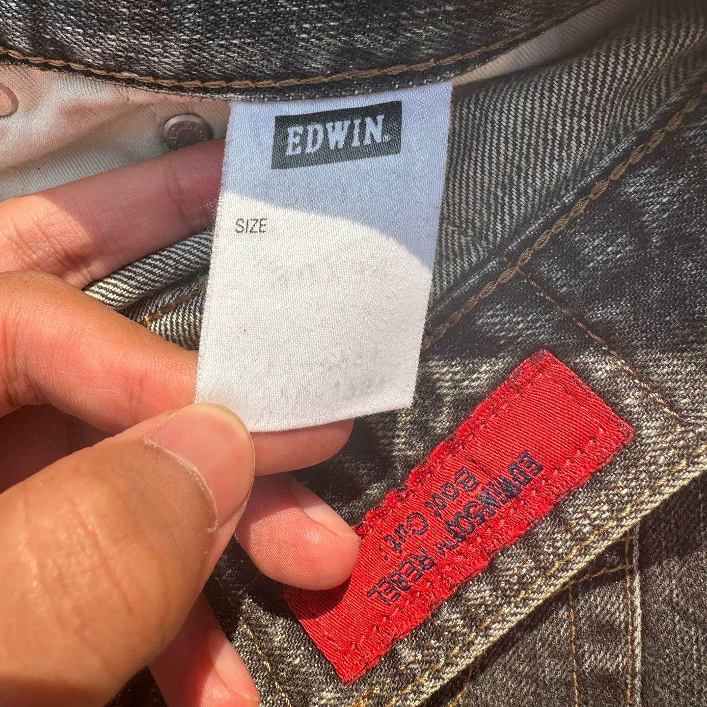 Vintage Vintage Edwin 503 Bootcut Jeans Size US 31 - 4 Thumbnail