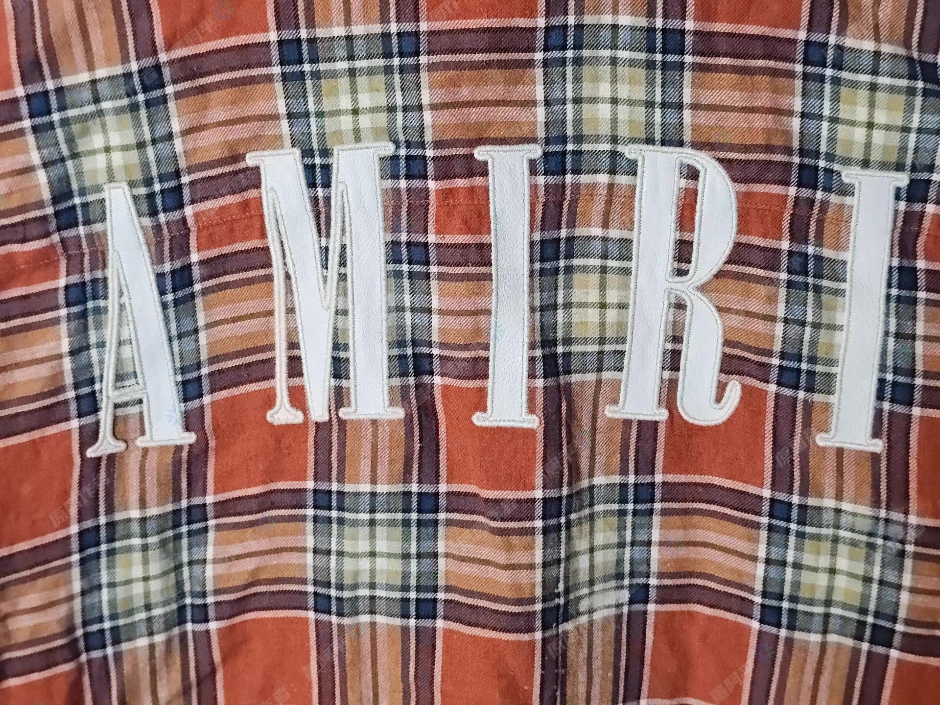 Amiri Multi Plaid Distressed Long Sleeve Button-Up Shirt Size US M / EU 48-50 / 2 - 5 Thumbnail