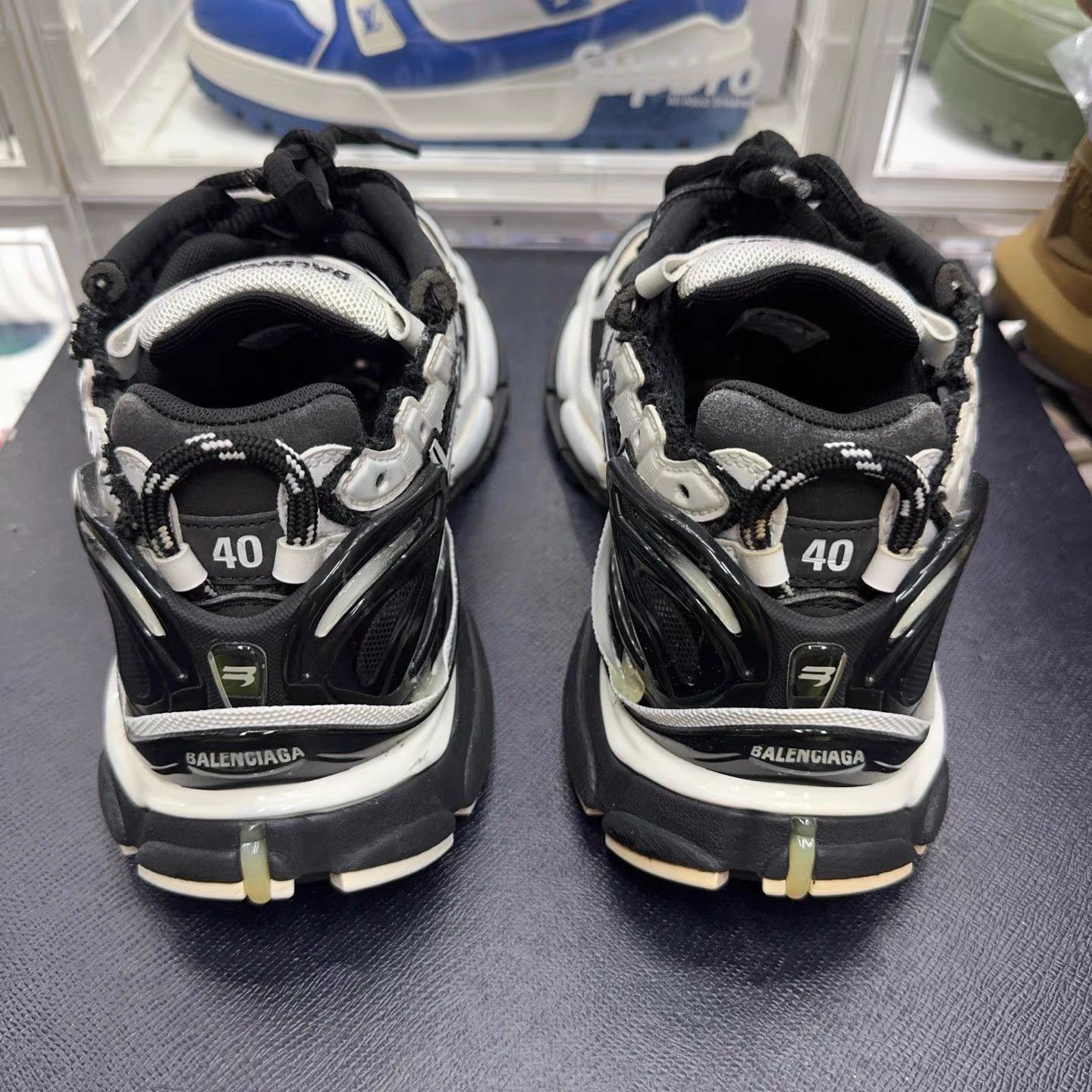 Balenciaga Black High-Top Sneakers with Bold Pattern Size US 7 / EU 40 - 3 Thumbnail