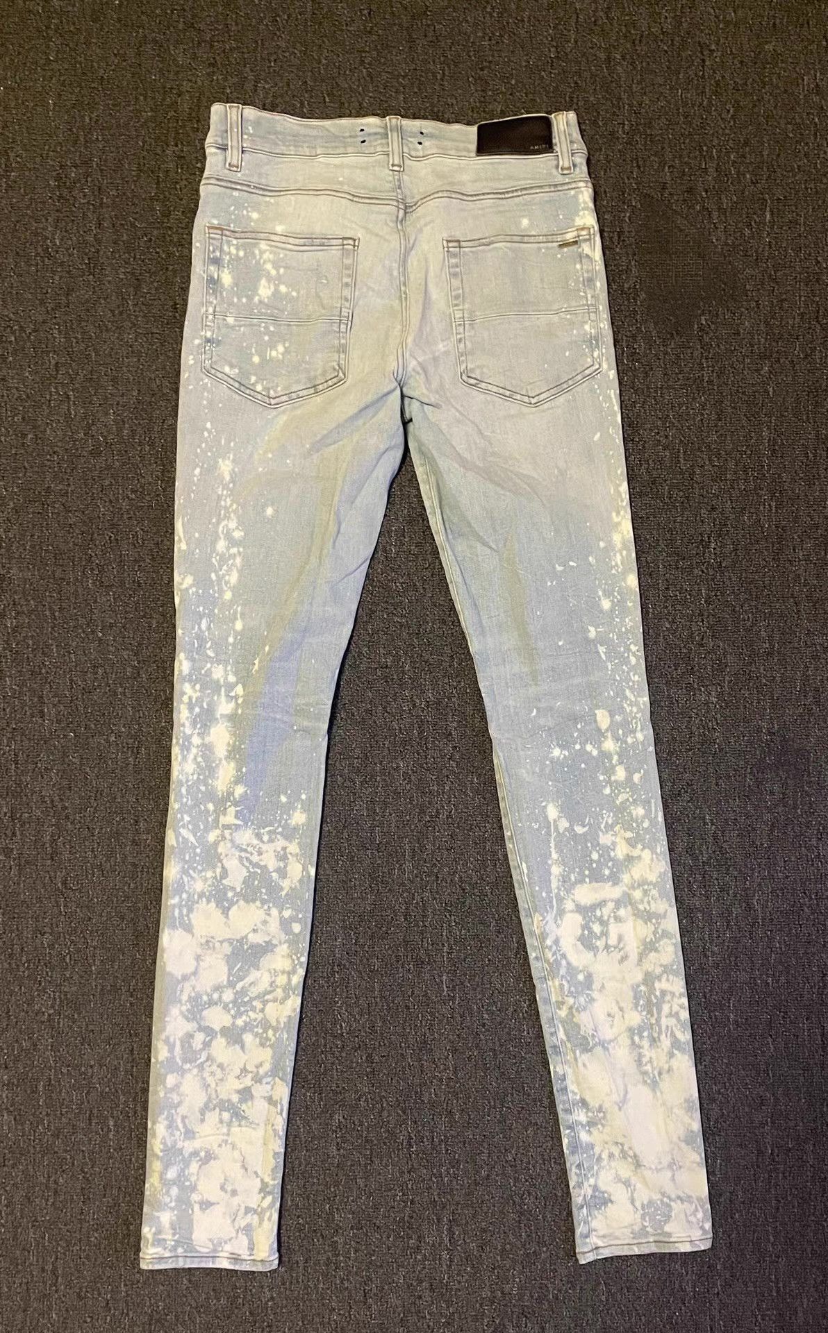 Amiri Blue Paint Splatter Distressed Denim Jeans Size 32 Size US 32 / EU 48 - 4 Thumbnail