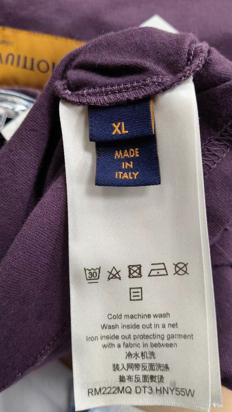 Louis Vuitton Purple Short-Sleeve Crewneck Shirt Size US XL / EU 56 / 4 - 5 Thumbnail