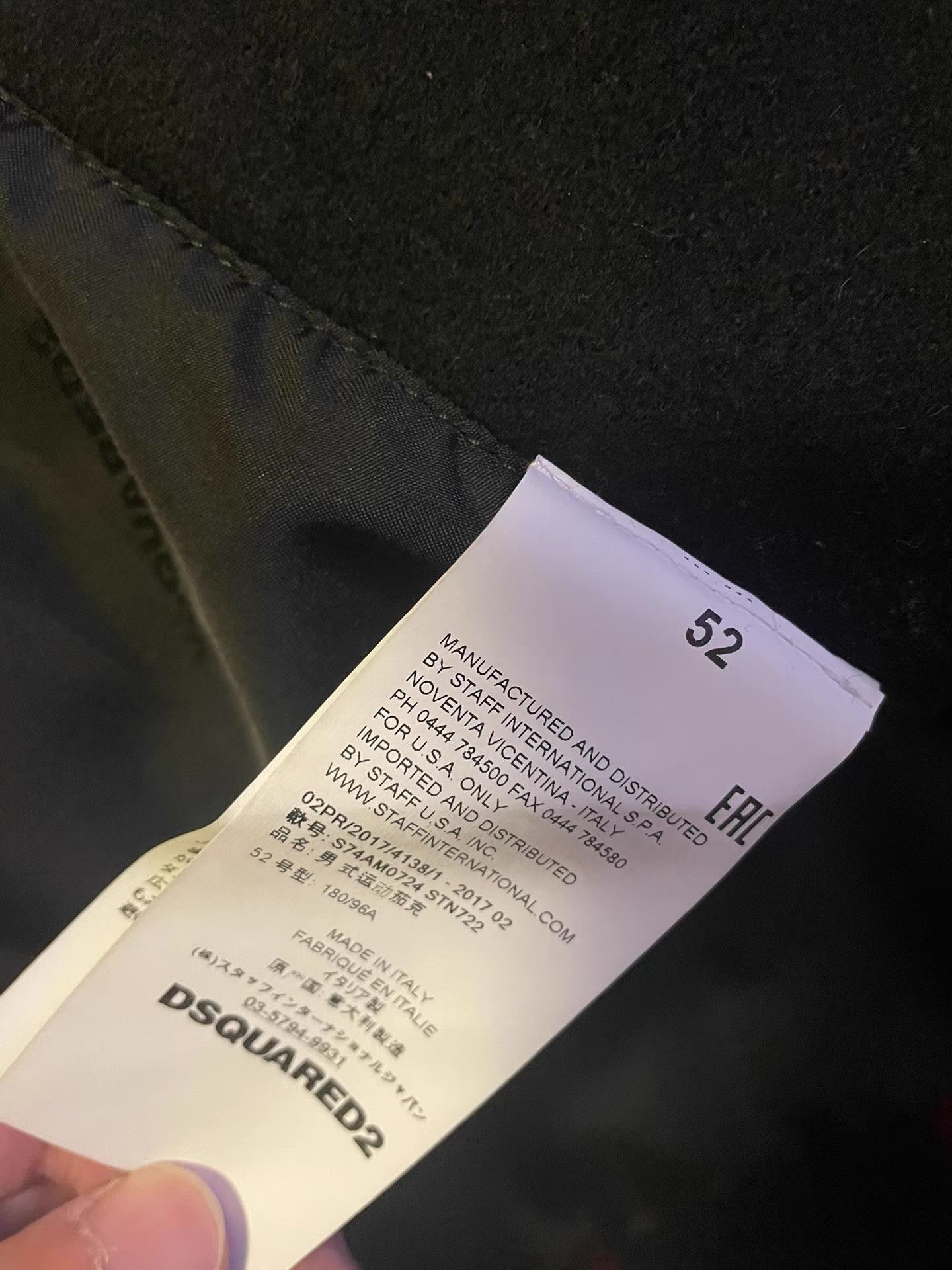 Dsquared2 Multi-Color Patchwork Hooded Jacket Size US XL / EU 56 / 4 - 5 Thumbnail