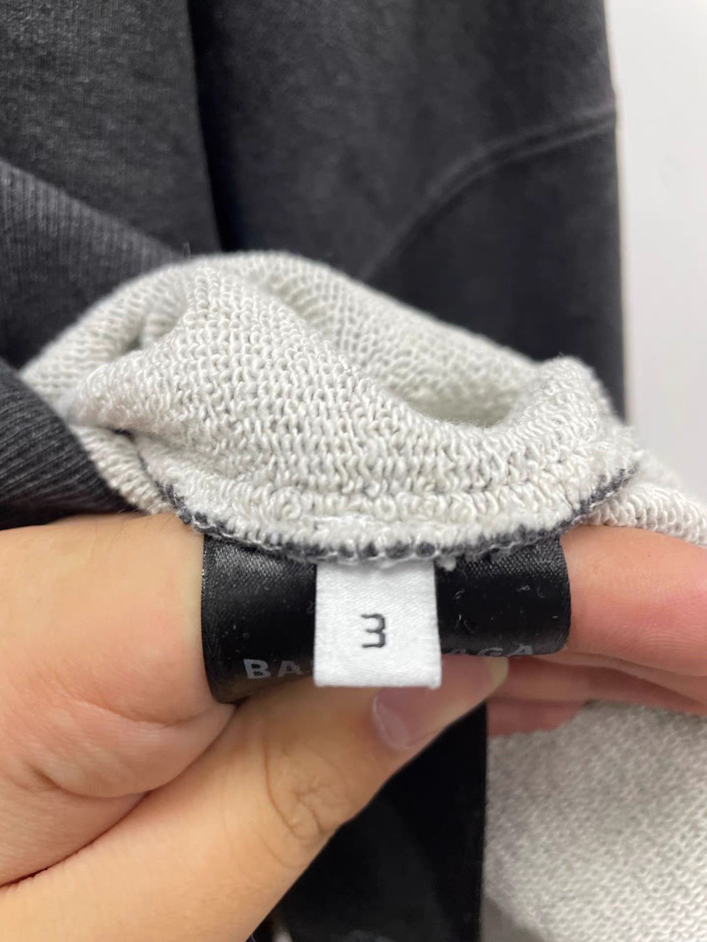 Balenciaga Gray Oversized Hoodie with Front Pocket Size US L / EU 52-54 / 3 - 5 Thumbnail