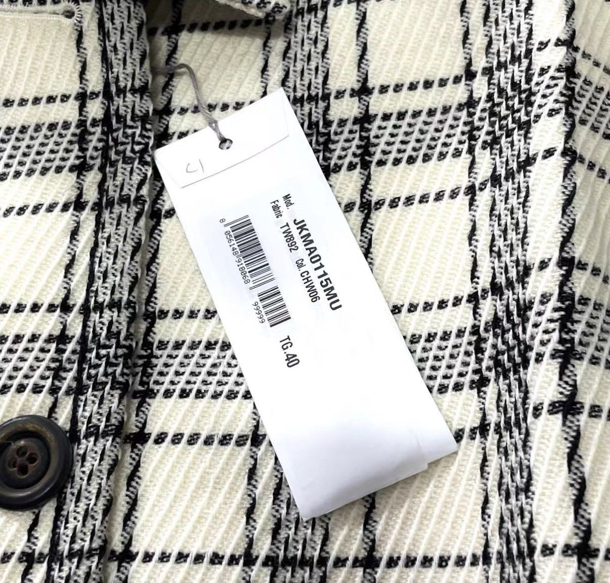 Marni White Plaid Hooded Jacket Size L Size US L / EU 52-54 / 3 - 5 Thumbnail