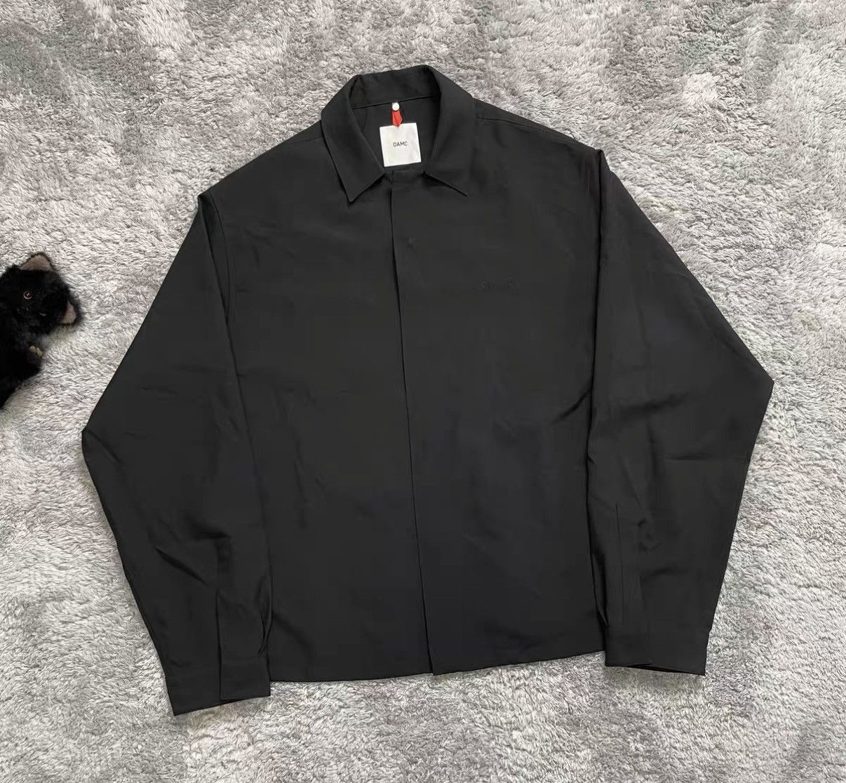 OAMC Black Long Sleeve Button-Up Shirt with Back Graphic Size US M / EU 48-50 / 2 - 3 Thumbnail