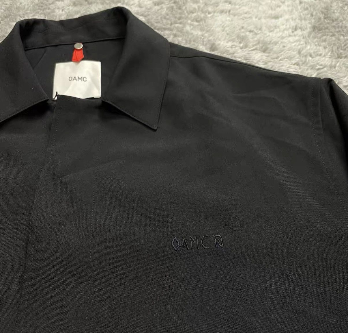 OAMC Black Long Sleeve Button-Up Shirt with Back Graphic Size US M / EU 48-50 / 2 - 4 Thumbnail