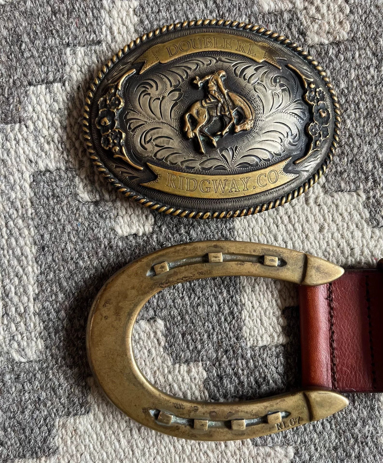 Ralph Lauren Purple Label Ralph Lauren RL67 Horseshoe Buckle Belt Size ONE SIZE - 2 Thumbnail