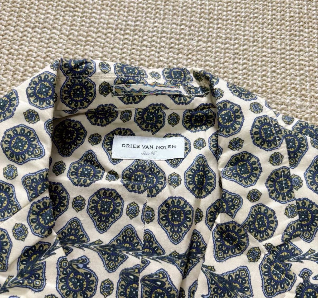 Dries Van Noten Multi Pattern Long Sleeve Button-Up Shirt Size US S / EU 44-46 / 1 - 4 Thumbnail