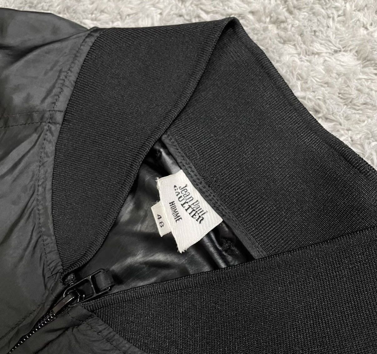 Jean Paul Gaultier Black Bomber Jacket - Size M Size US M / EU 48-50 / 2 - 4 Thumbnail