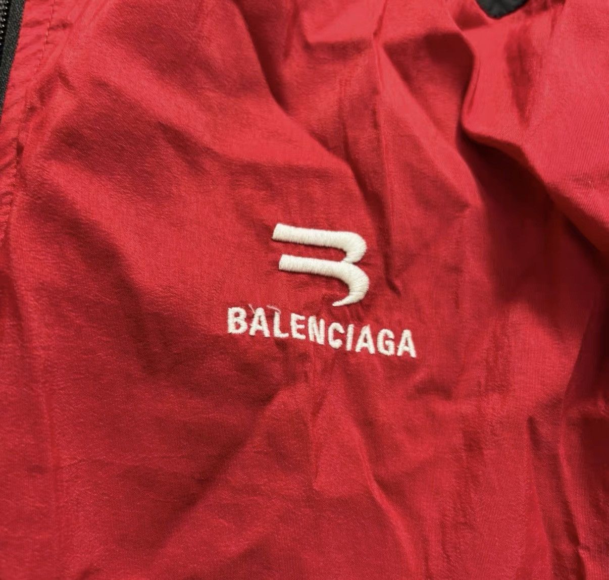 Balenciaga Red Color Block Light Jacket Size L Size US L / EU 52-54 / 3 - 3 Thumbnail