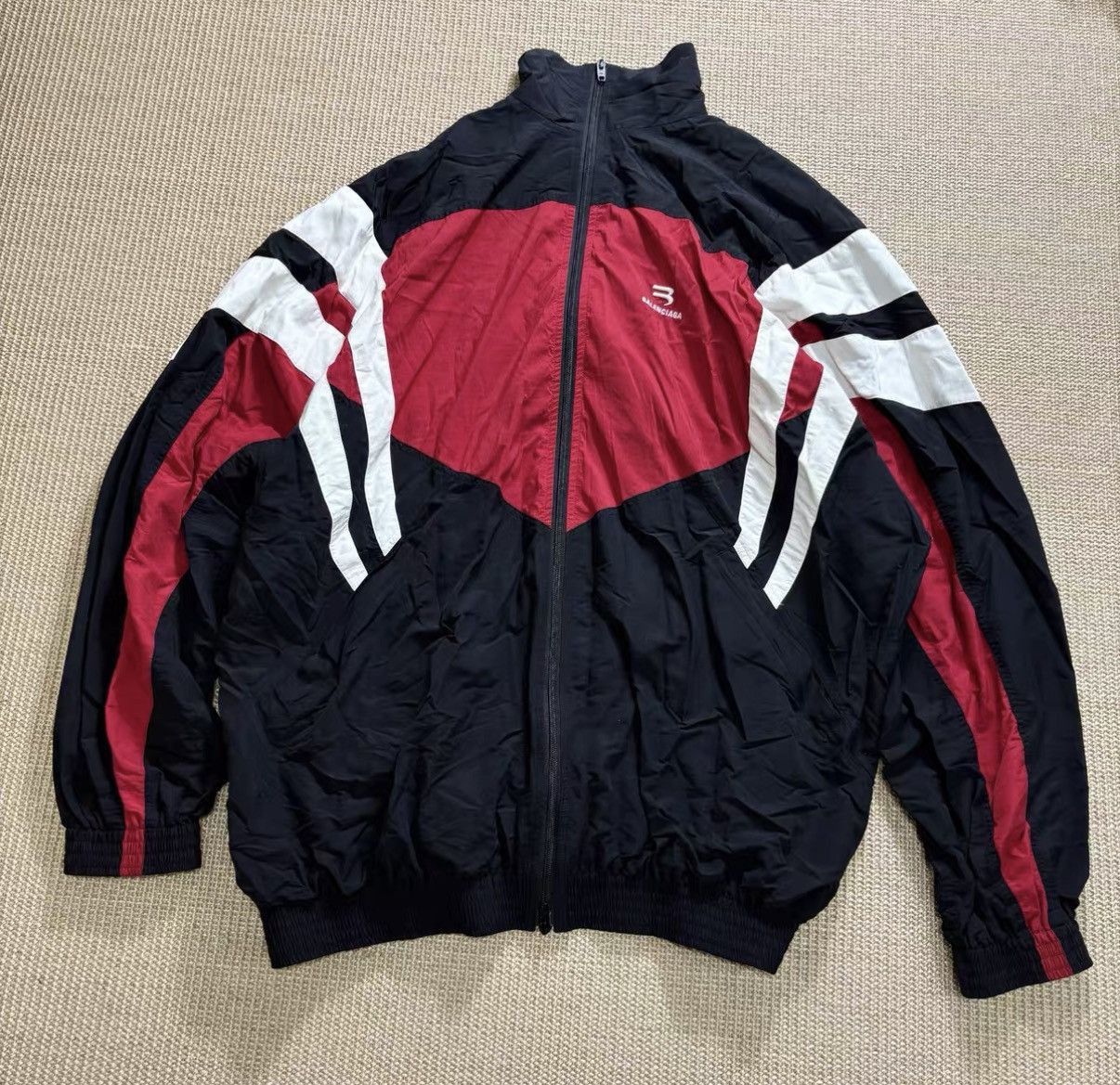Balenciaga Red Color Block Light Jacket Size L Size US L / EU 52-54 / 3 - 2 Thumbnail