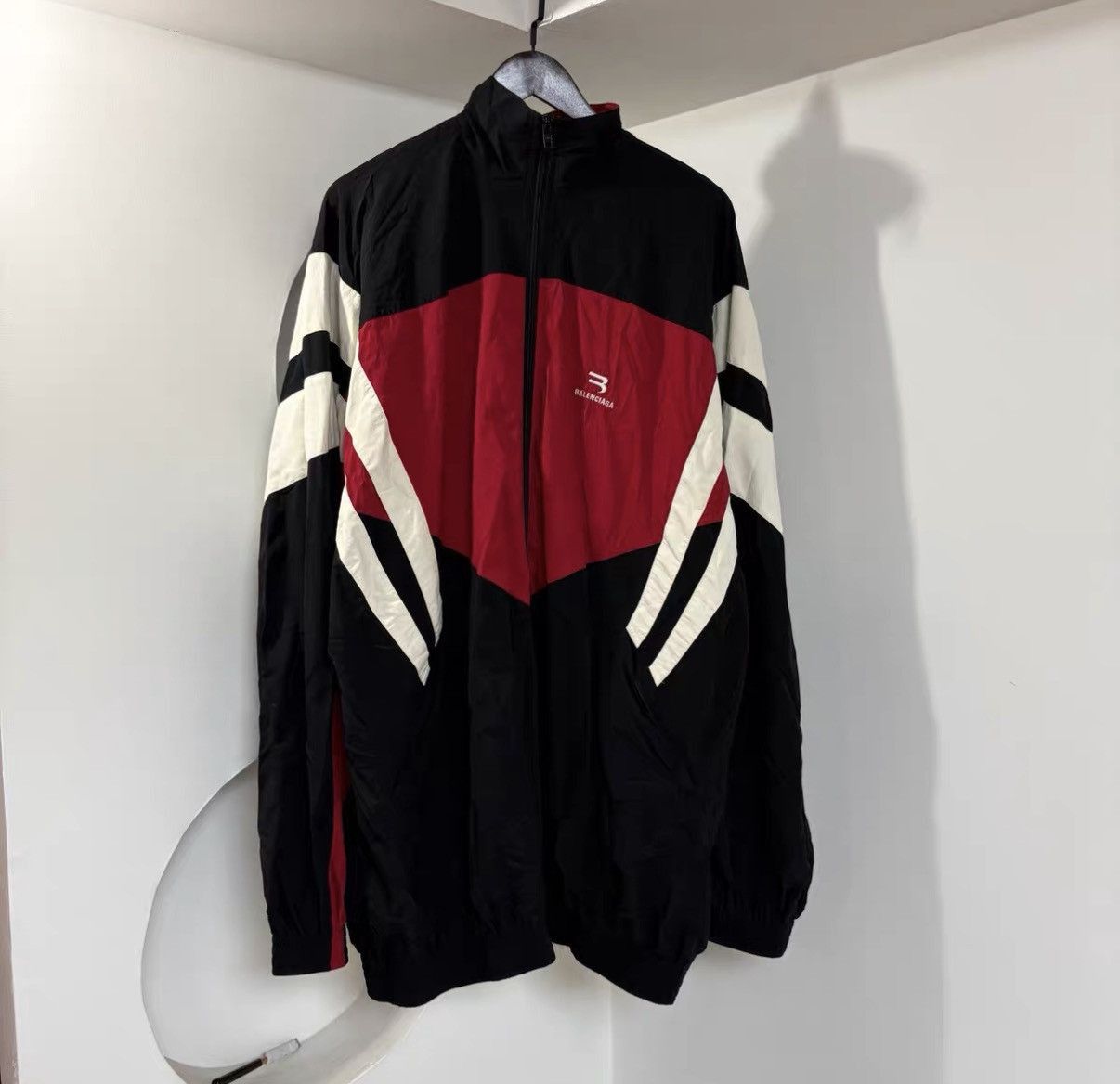 Balenciaga Red Color Block Light Jacket Size L Size US L / EU 52-54 / 3 - 5 Thumbnail