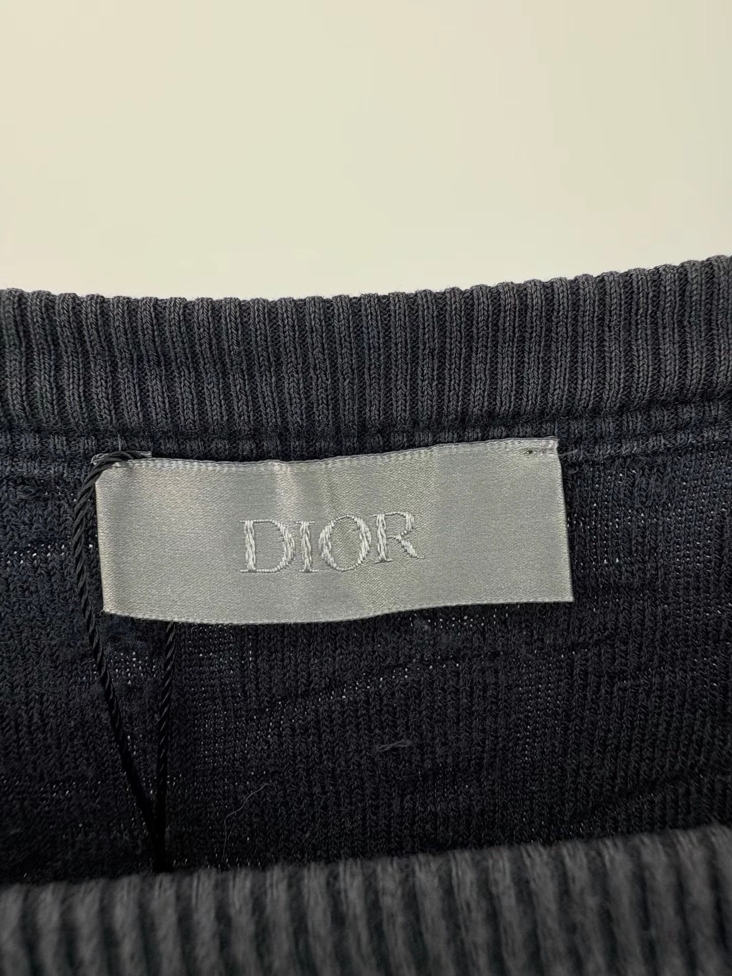 Dior Gray Textured Short-Sleeve Shirt Size US S / EU 44-46 / 1 - 3 Thumbnail