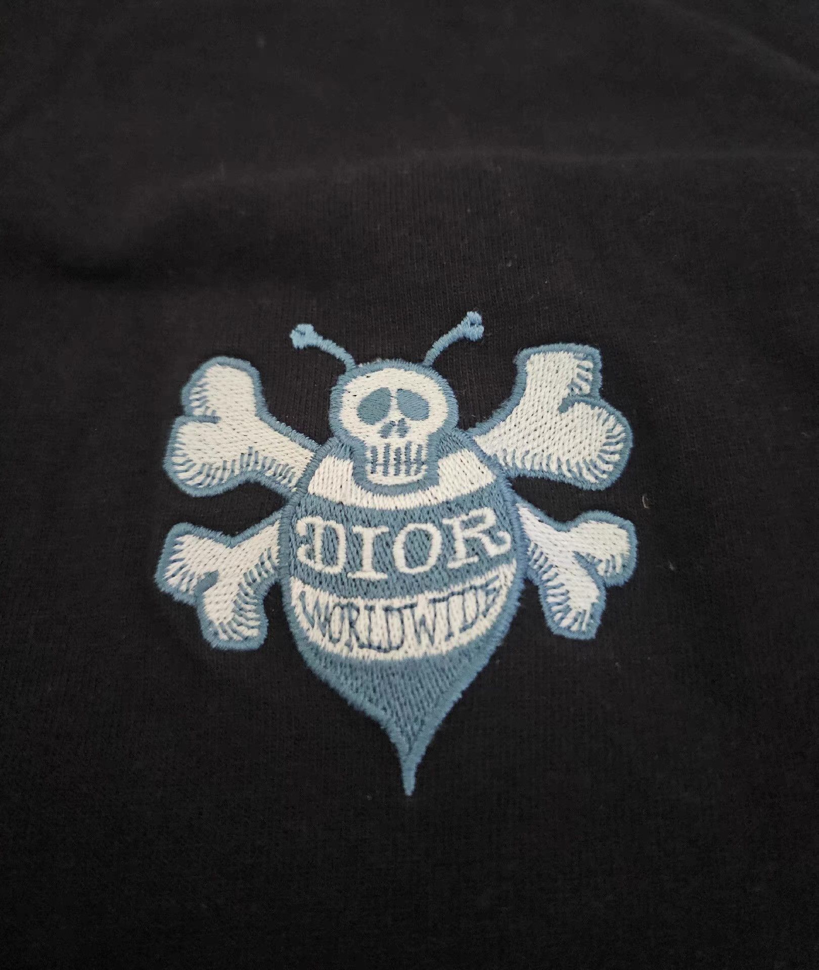 Dior Black Short-Sleeve Shirt with Collar Detail and Emblem Size US S / EU 44-46 / 1 - 2 Thumbnail