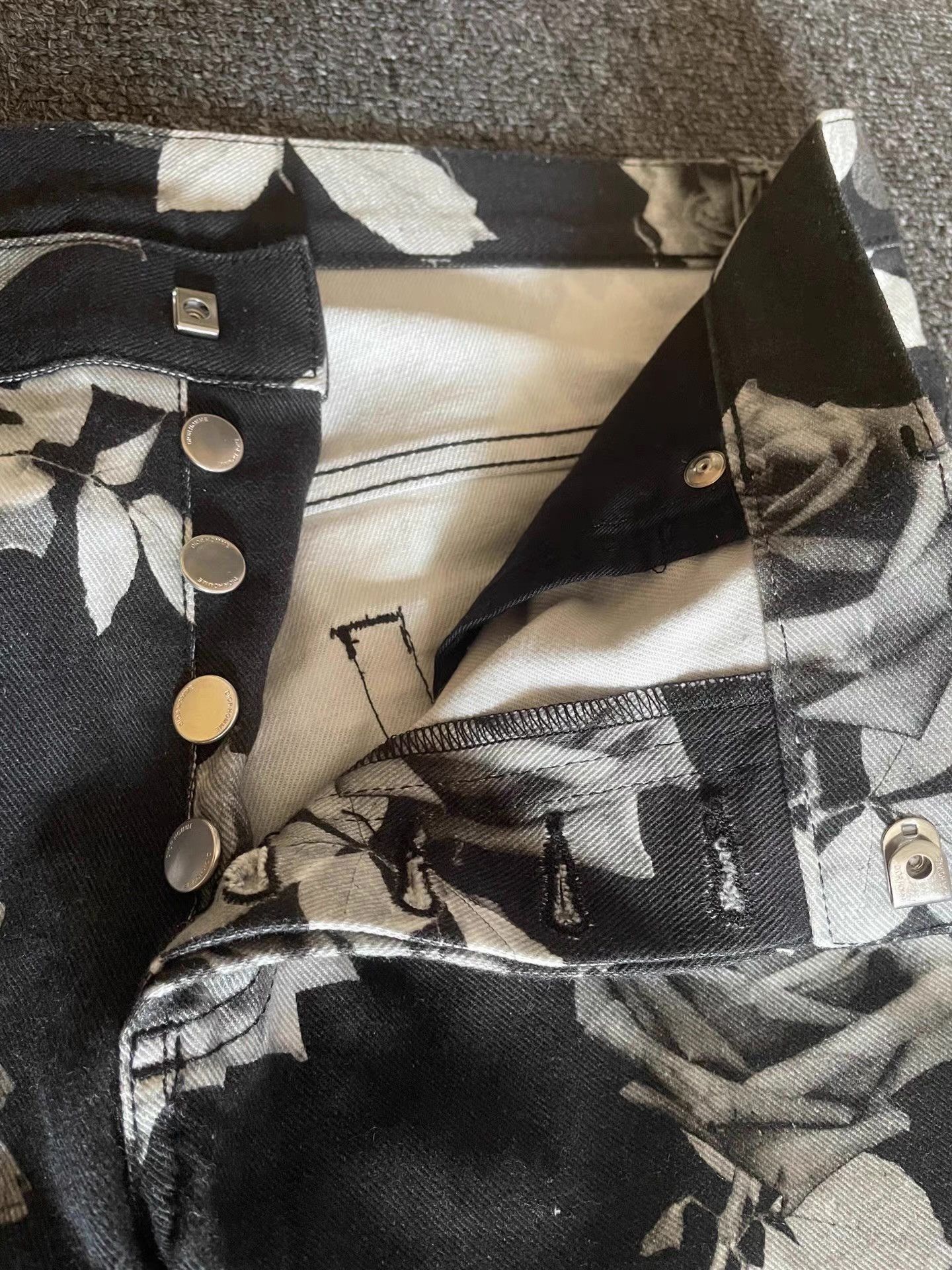 Dior Floral Print Denim Pants Size US 36 / EU 52 - 3 Thumbnail