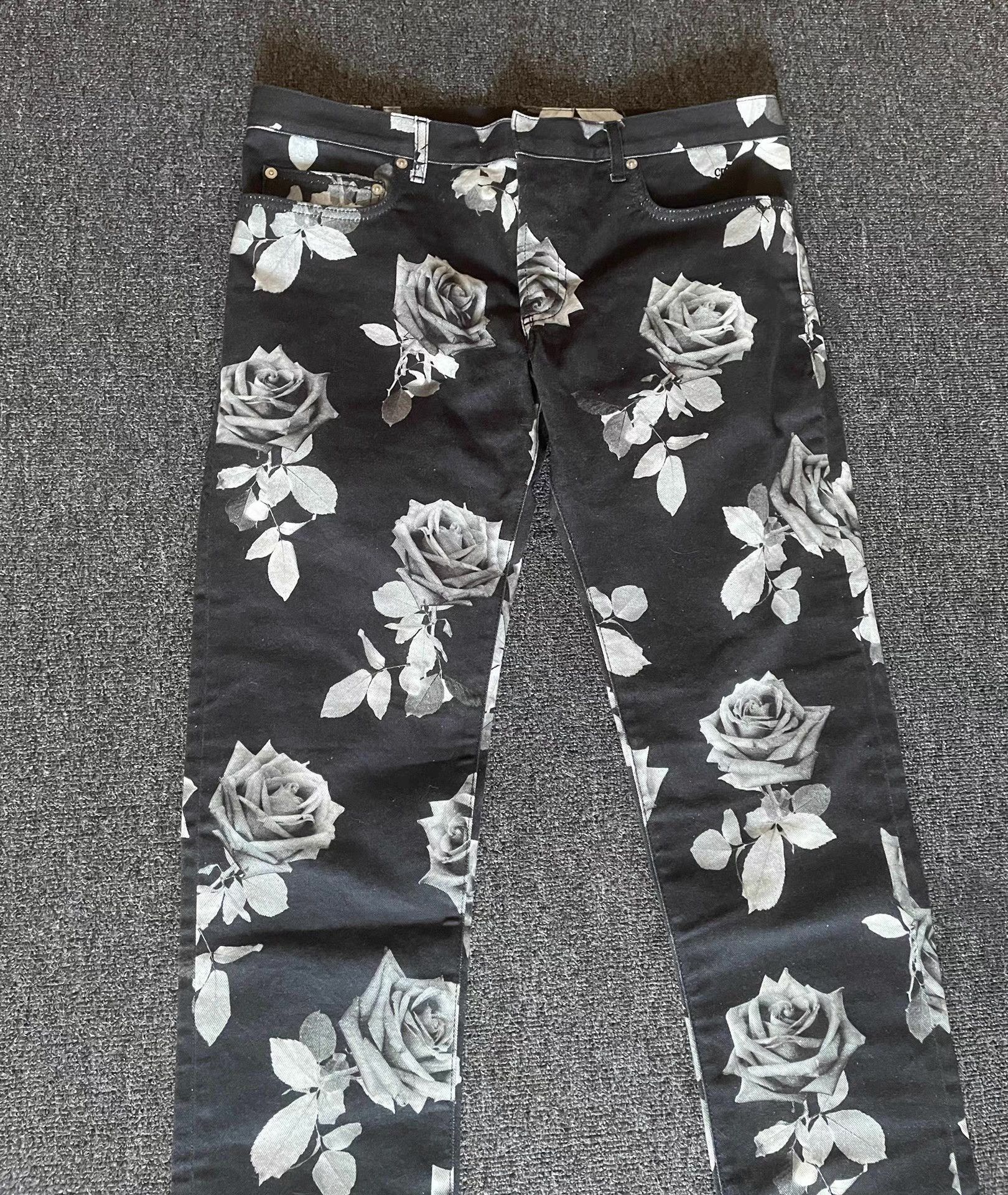 Dior Floral Print Denim Pants Size US 36 / EU 52 - 2 Thumbnail