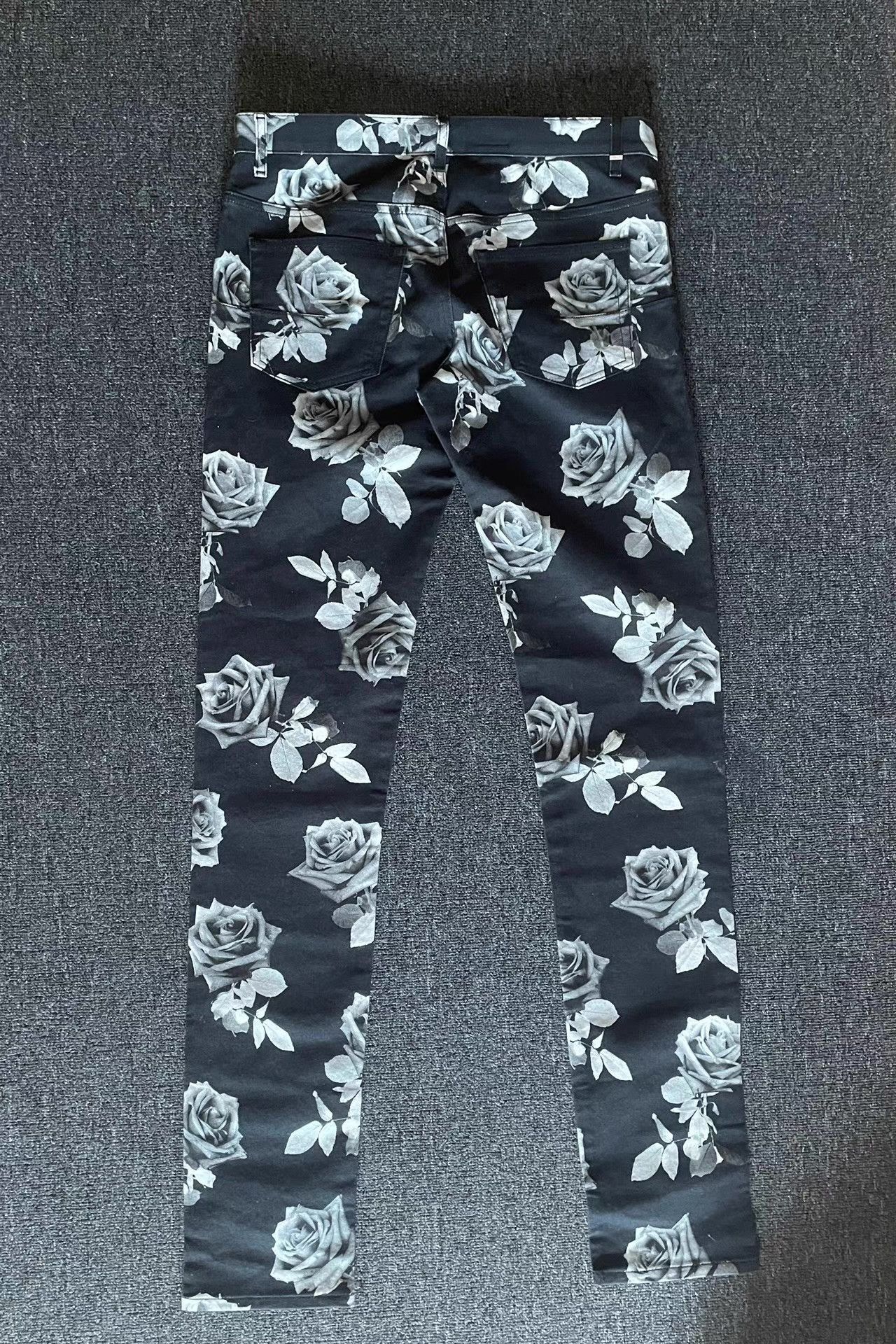Dior Floral Print Denim Pants Size US 36 / EU 52 - 4 Thumbnail