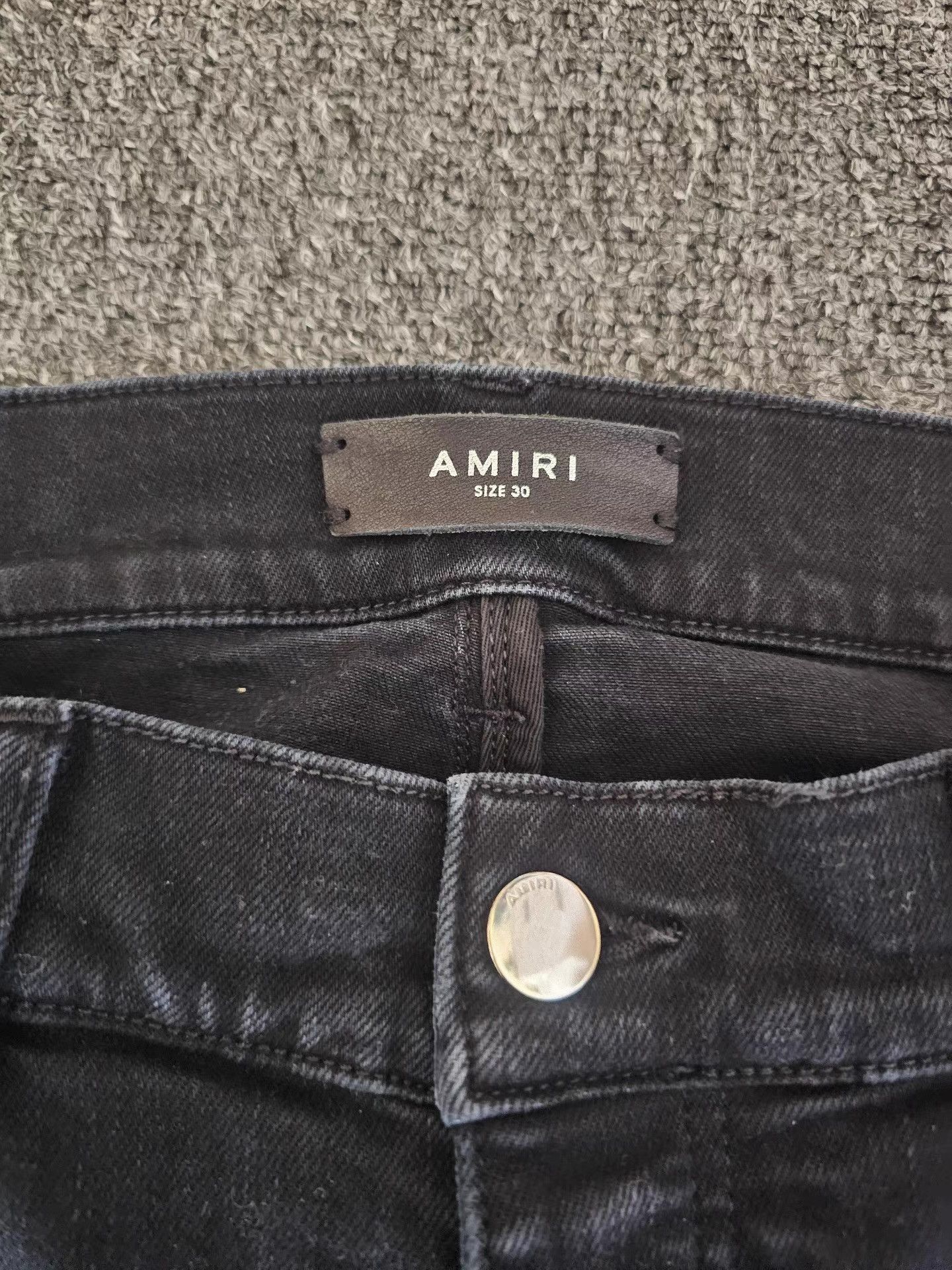 Amiri Black Denim Jeans Size US 32 / EU 48 - 3 Thumbnail