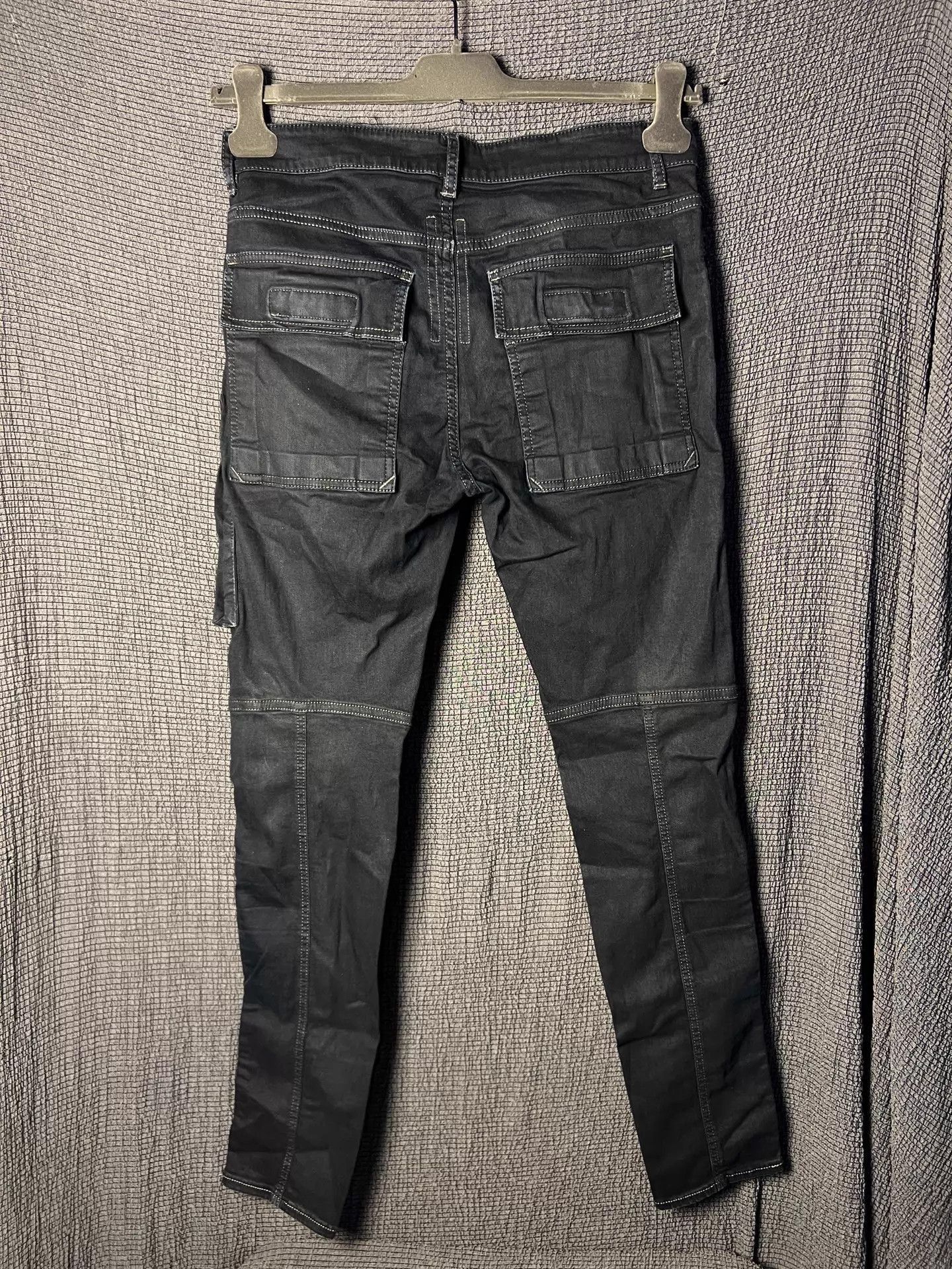 Rick Owens Black Cargo Utility Pants Size 30 Size US 30 / EU 46 - 2 Thumbnail