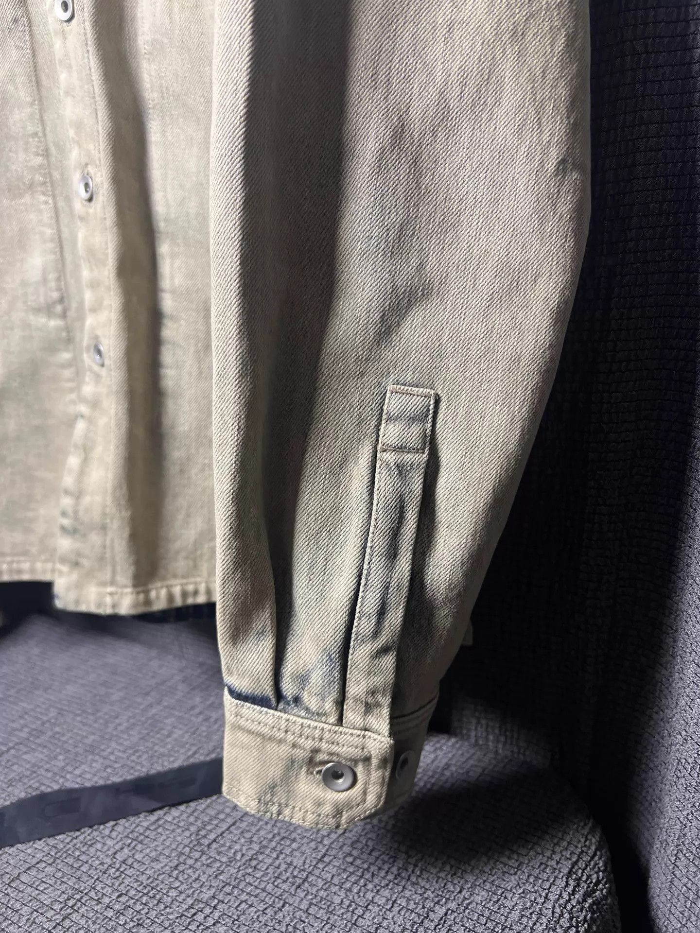Rick Owens Distressed Multi-Color Button-Up Shirt Size US M / EU 48-50 / 2 - 5 Thumbnail