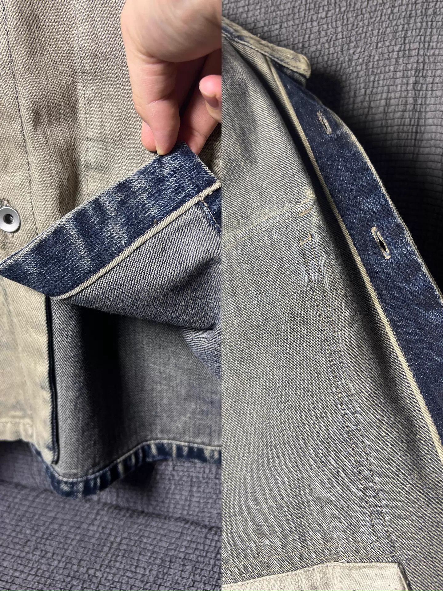 Rick Owens Distressed Multi-Color Button-Up Shirt Size US M / EU 48-50 / 2 - 8 Thumbnail