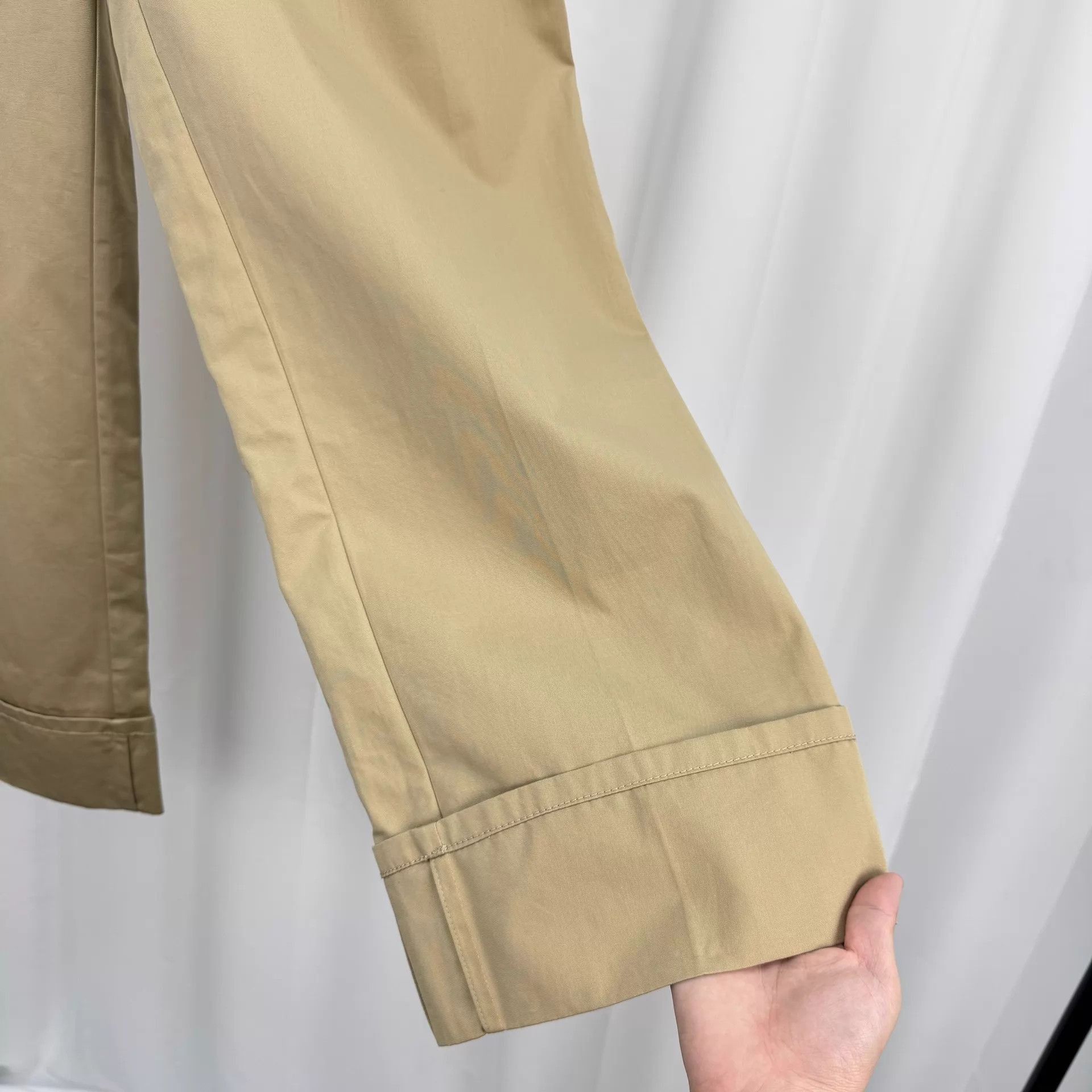 Prada Beige Cropped Pants Size 30 Size US 30 / EU 46 - 4 Thumbnail