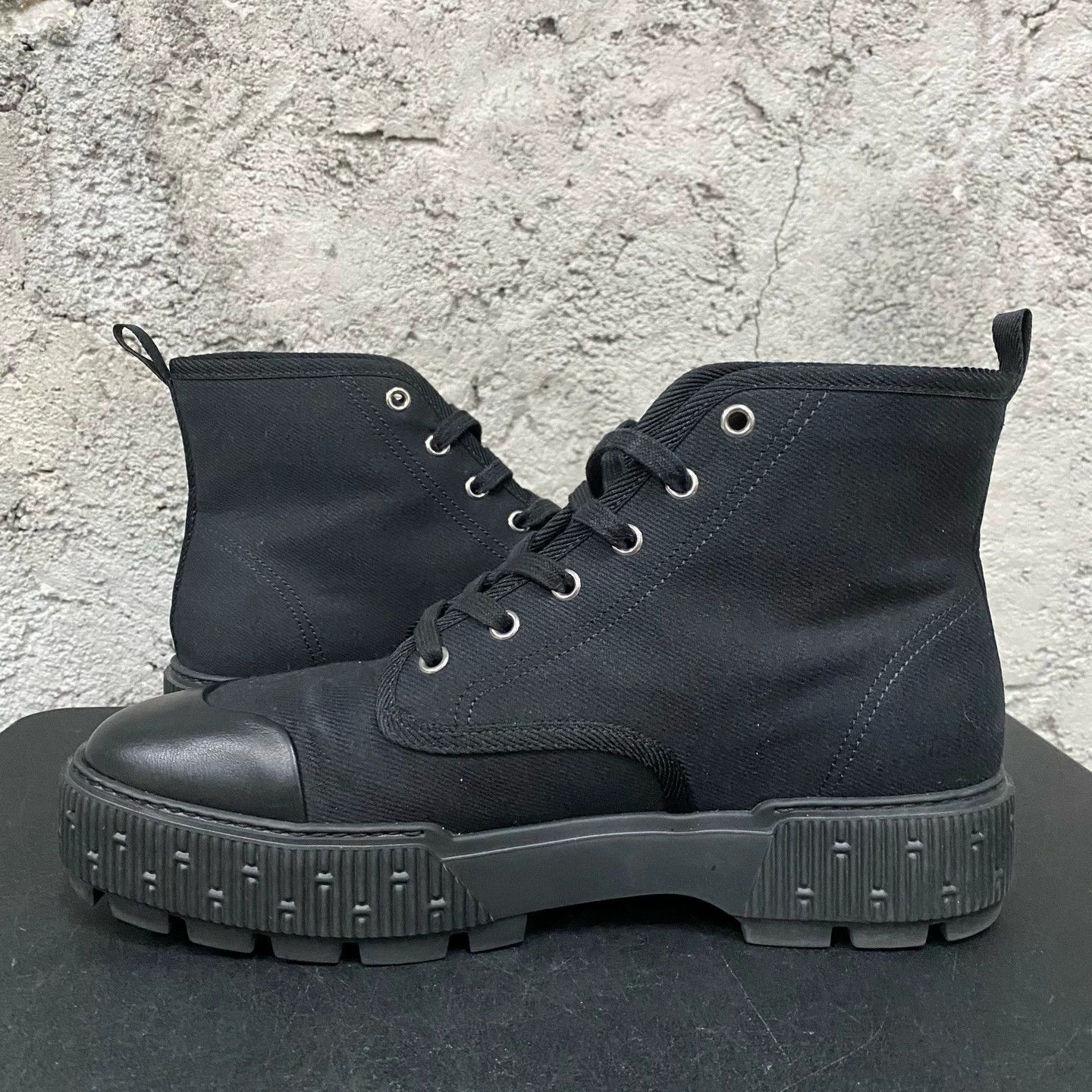 Hermes Black High-Top Sneakers with Lug Sole Size US 9 / EU 42 - 5 Thumbnail