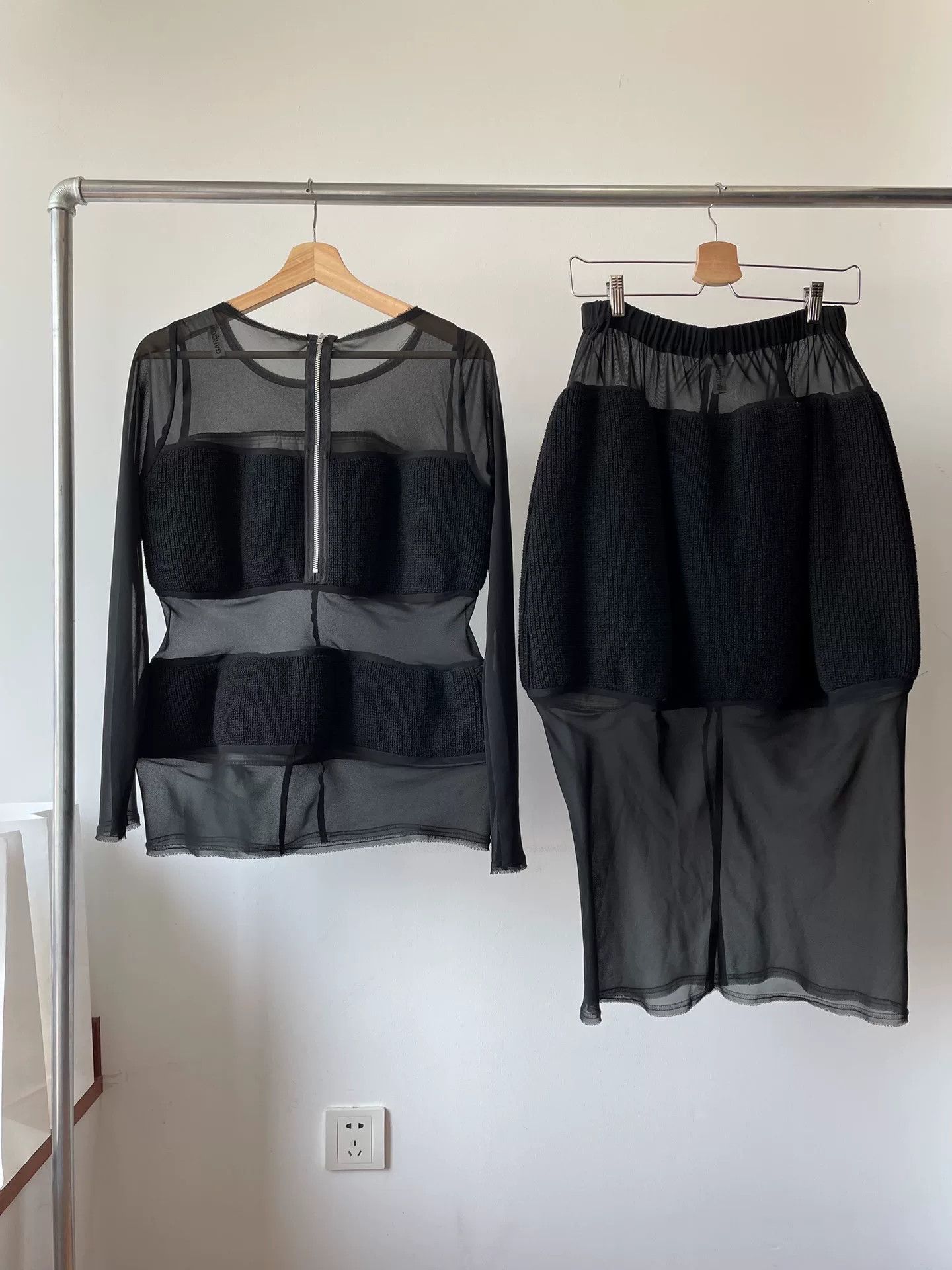Comme des Garcons Comme des Garcons Tulle Panel Skirt Set Size 34" / US 12 / IT 48 - 2 Thumbnail