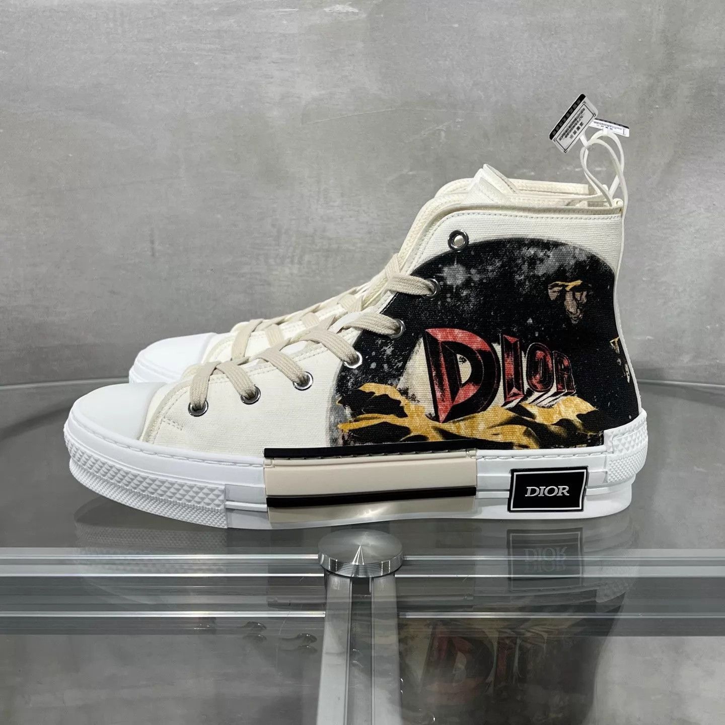 Dior White High-Top Sneakers Size 8.5 Size US 8.5 / EU 41-42 - 3 Thumbnail