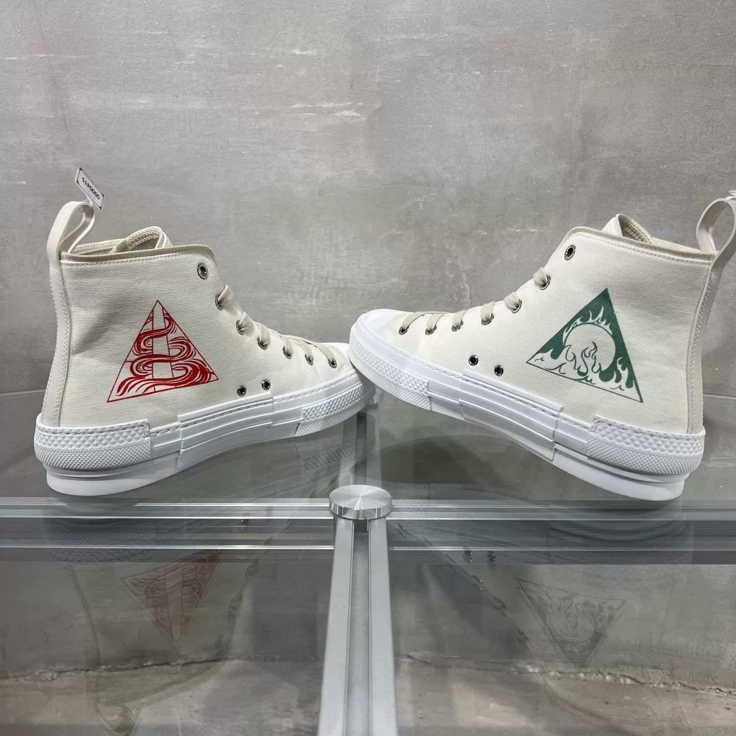 Dior White High-Top Sneakers Size 8.5 Size US 8.5 / EU 41-42 - 5 Thumbnail