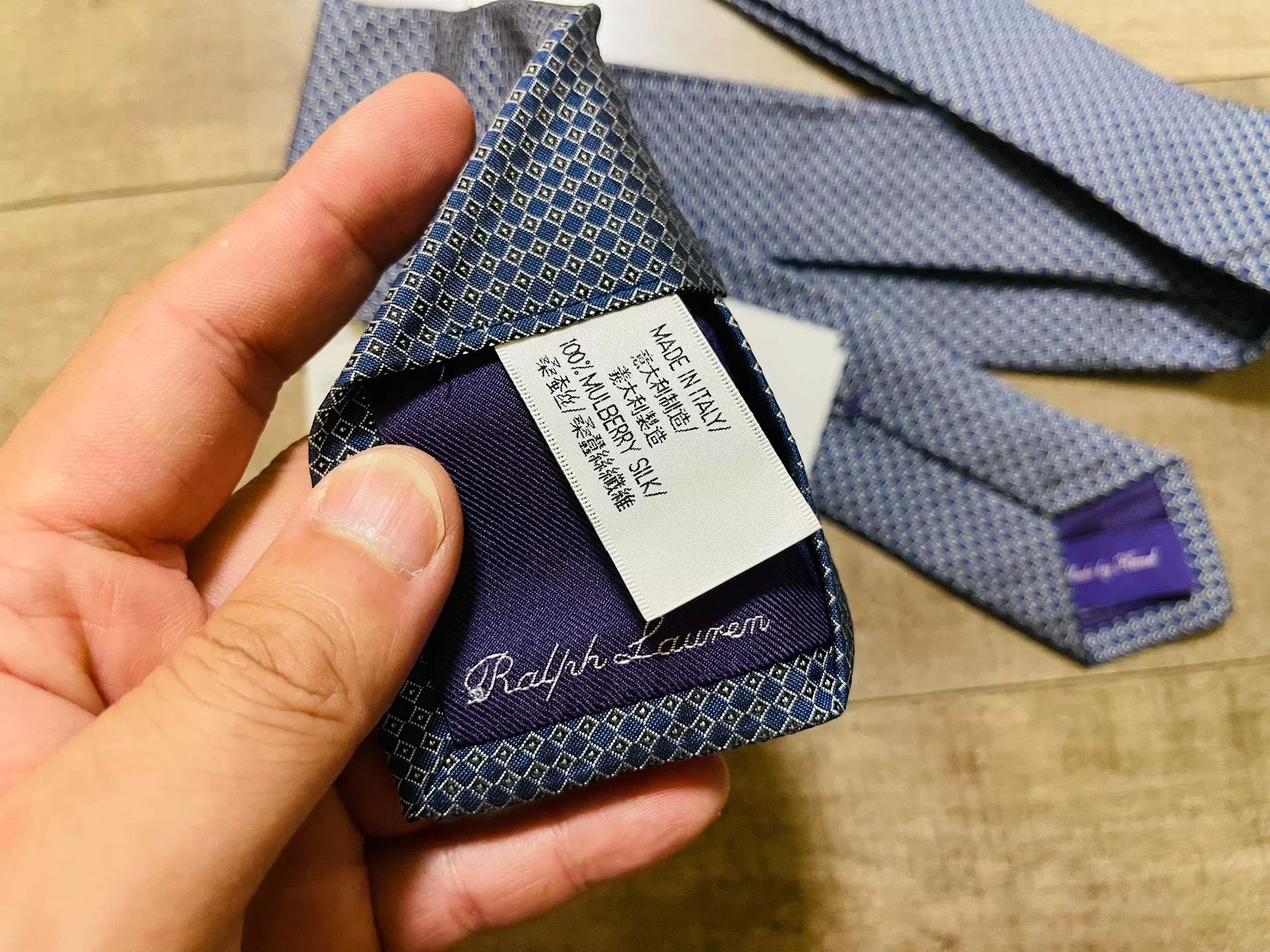 Ralph Lauren Purple Label Ralph Lauren Purple Label Silk Embroidered Tie Size ONE SIZE - 3 Thumbnail