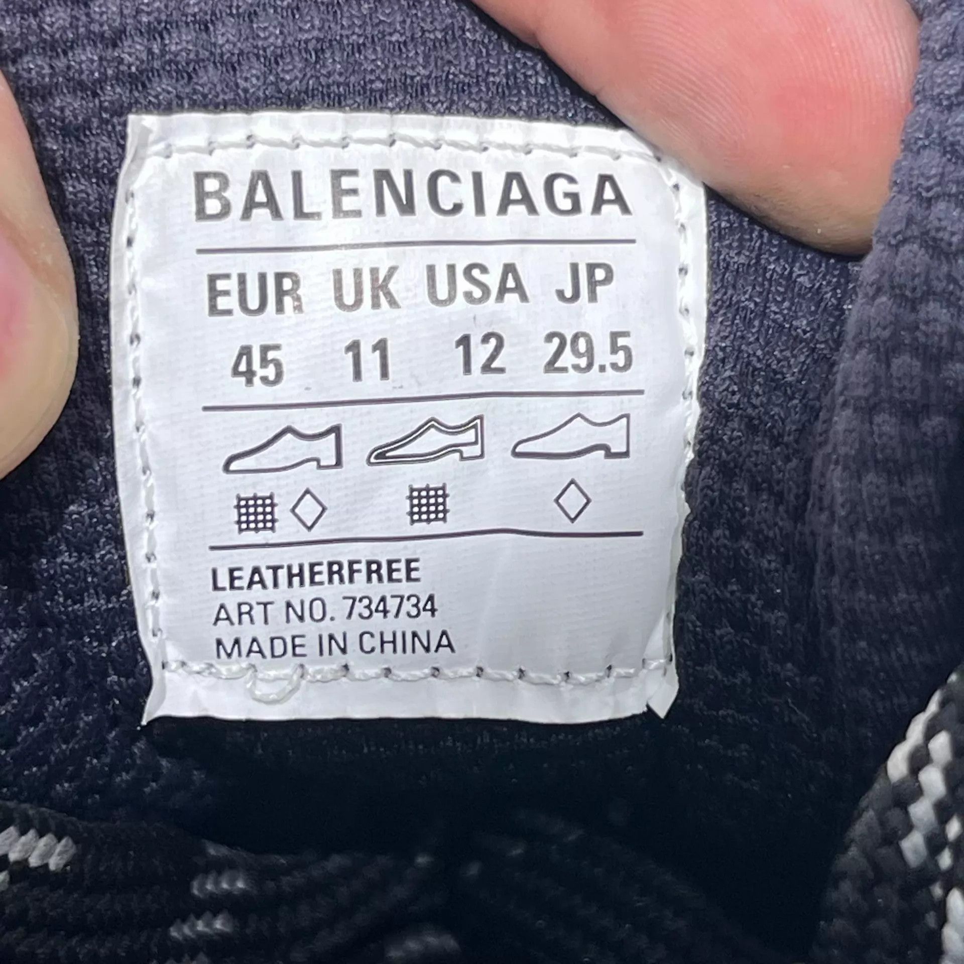 Balenciaga Black High-Top Sneakers Size 12 Size US 12 / EU 45 - 8 Thumbnail